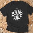 Koloa Surf Brush White Logo T-Shirt Gifts for Old Men