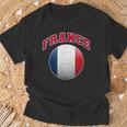 La Bandera Y Los Colores De Francia Para Los Aficionados Al Fútbol Y Al Fútbol Camiseta unisex Regalos para ancianos