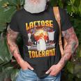 Lactose Tolerant Sarcasm Oddly Specific Meme T-Shirt Gifts for Old Men