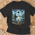 Lake Total Solar Eclipse Niagara Falls Ontario Canada T-Shirt Gifts for Old Men
