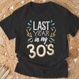 Last Year In My 30'S Birthday Happy Anniversary Costume Men T-Shirt Gifts for Old Men