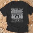 Leave No Trace America National Parks No Trace Bigfoot T-Shirt Gifts for Old Men