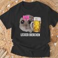 Lecker Bierchen X Sad Hamster Meme Bier Weizenbier Weißbier T-Shirt Geschenke für alte Männer