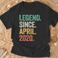 Legend Since April 2020 4Th Birthday Boy 4 Years Old T-Shirt Gifts for Old Men
