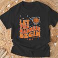 Let The Madness Begin Basketball Game Inspire Quote T-Shirt Gifts for Old Men