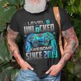 Level 5 Unlocked Awesome Since 2019 5Th Birthday Gaming T-Shirt Gifts for Old Men