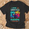 Level 9 Unlocked Gamer 9Th Birthday Awesome Since 2015 T-Shirt Gifts for Old Men