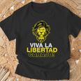 Libertarianismiva La Libertad Carajo Milei President T-Shirt Geschenke für alte Männer