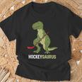 Lindo Dinosaurio Hockey Sobre Hielo Dinosaurio Hockeysaurus Camiseta unisex Regalos para ancianos