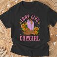 Long Live Western Country Southern Cowgirl T-Shirt Gifts for Old Men