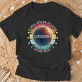 Louisiana Total Solar Eclipse April 8Th 2024 Retro Vintage T-Shirt Gifts for Old Men
