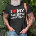I Love My Autistic Girlfriends Gf Love My Girlfriends Gf T-Shirt Gifts for Old Men