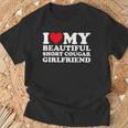 I Love My Beautiful Short Cougar Girlfriend Gf T-Shirt Gifts for Old Men
