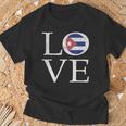 I Love Cuba Bandera Cubana Souvenir Love Camiseta unisex Regalos para ancianos