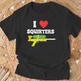 I Love Squirters 80'S Squirt Guns Awesome Retro T-Shirt Gifts for Old Men