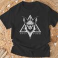 Lucipurr Lucifer Katze Okkulte Sphynx Satanic Atheist Satanismus T-Shirt Geschenke für alte Männer