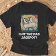 Lucky Dad Jackpot Winner Ultimate Prize Father's Day T-Shirt Gifts for Old Men