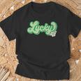 Lucky St Patrick's Day Retro T-Shirt Gifts for Old Men