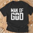Man Of God I Jesus T-Shirt Gifts for Old Men