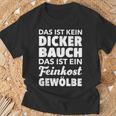 Männer Kein Dicker Bauch Feinkost Gewölbe Papaatertag T-Shirt Geschenke für alte Männer