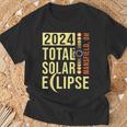 Mansfield Ohio Total Solar Eclipse April 8 2024 T-Shirt Gifts for Old Men