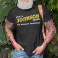 Matching Johnson Family Name Its A Johnson Thing T-Shirt Gifts for Old Men