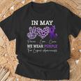 In May We Wear Purple Lupus Awareness Ribbon Purple Lupus T-Shirt Gifts for Old Men