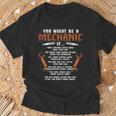 You Might Be A Mechanic If Auto Mechanics Car Repairman T-Shirt Gifts for Old Men