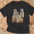 Meerkat On Safari In Africa T-Shirt Geschenke für alte Männer