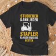 Men's Stapler Fahren Nur Die Beste Forklift Black T-Shirt Geschenke für alte Männer