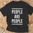 Menschen Sind Menschen Black S T-Shirt Geschenke für alte Männer