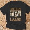 Merlin The Man The Myth The Legend T-Shirt Gifts for Old Men