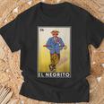 Mexican Lottery Cards Lotto Mexicana Bingo Loto El Negrito T-Shirt Gifts for Old Men