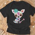 Mexican Sugar Skull Chihuahua T-Shirt Gifts for Old Men