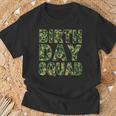 Military Green Camouflage Pattern Matching Birthday Squad T-Shirt Gifts for Old Men
