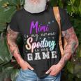 Mimi Is My Name Spoiling Is My Game Family T-Shirt Gifts for Old Men