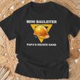 Mini Bauleiter Papa's Rechte Hand Kinder Bauleiter Outfit T-Shirt Geschenke für alte Männer