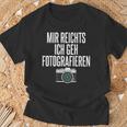 Mir Reichts Ich Geh Fotografieren Camera Photographer T-Shirt Geschenke für alte Männer
