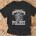 Mit den Söhnen Odins Rufen Wir Keine Polizei T-Shirt Schwarz für Männer Geschenke für alte Männer