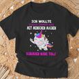 Was Mit Menschen Machen Unicorn Saying T-Shirt Geschenke für alte Männer