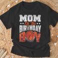 Mom Basketball Birthday Boy Family Baller B-Day Party T-Shirt Gifts for Old Men