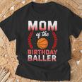 Mom Of The Birthday Boy Basketball Bday Celebration T-Shirt Gifts for Old Men