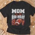 Mom Football Birthday Boy Family Baller B-Day Party T-Shirt Gifts for Old Men