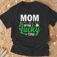 Mom Of The Lucky One Birthday Family St Patrick's Day T-Shirt Gifts for Old Men