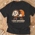 I Got Mooned Total Solar Eclipse America April 8 2024 T-Shirt Gifts for Old Men