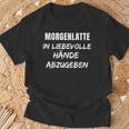 Morgenlattte In Liebesvolle Hande Abgebben Sex Sayings T-Shirt Geschenke für alte Männer