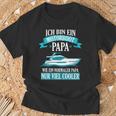 Motorboot Papa Boot Boote Bootsfahrer Geschenk T-Shirt Geschenke für alte Männer