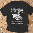 With Motorradfahren Ist Wie Sex Motif T-Shirt Geschenke für alte Männer