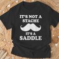 Mustache It's Not A Stache It's A Saddle Moustache Ride T-Shirt Gifts for Old Men