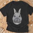 Netherland Dwarf Rabbit Face T-Shirt Gifts for Old Men